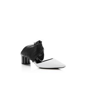 PROENZA SCHOULER Womens Black Color Blocked Slip On Heeled Mules Shoes 38
